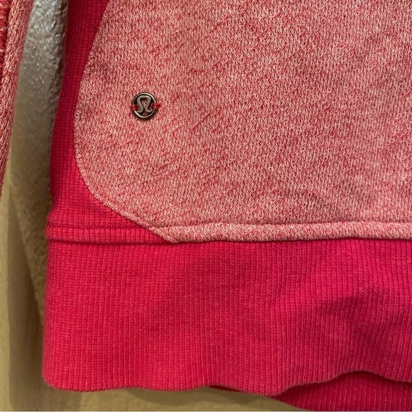 LULULEMON Women Pink Scuba Hoodie Zipped Jacket Size 10 - Picture 5 of 8